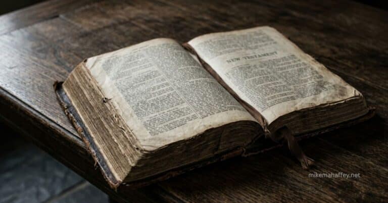 Open Bible with Galatians 5:16 visible, representing the lust of the flesh and walking in the Spirit